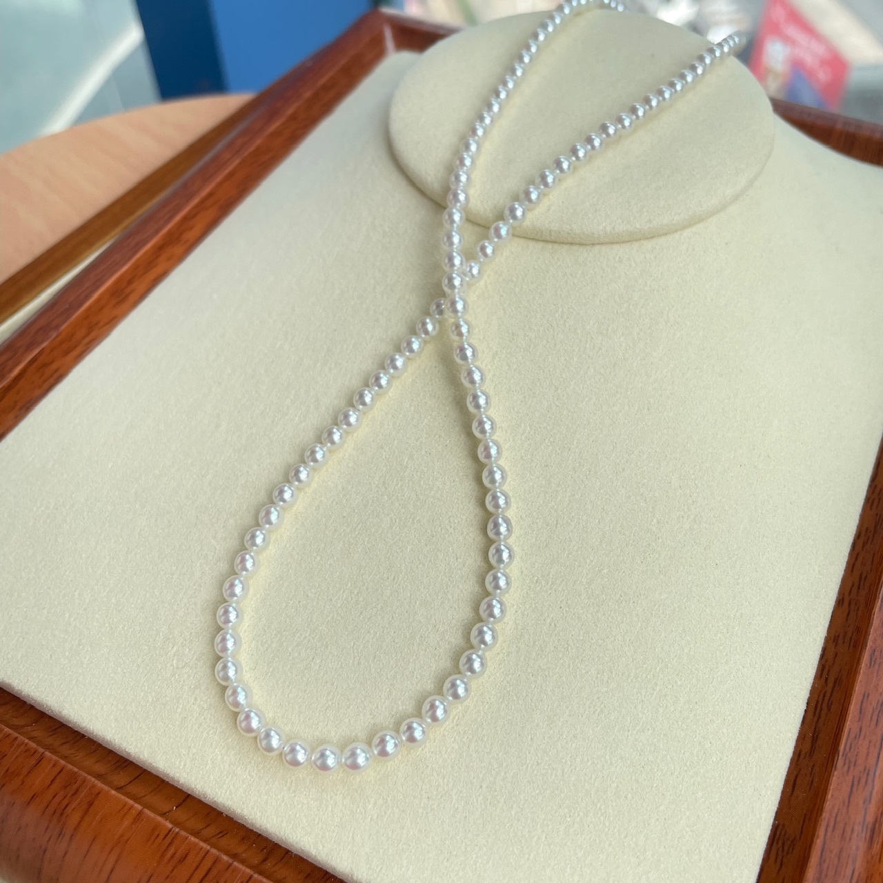 皮光極亮 - 日本無調色Baby Akoya珍珠項鍊 (3.5-4mm)