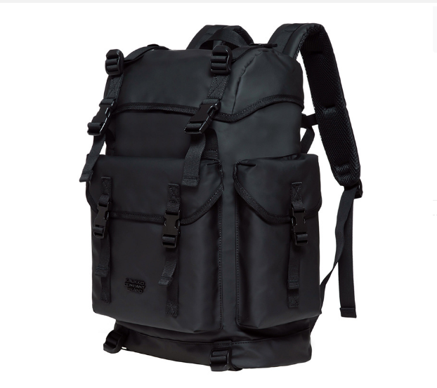Hot Recommendation Large Capacity Retro Backpack for Men and Women [Skin Film Black]