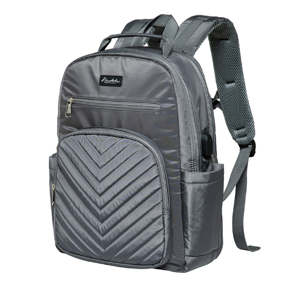 Popular large-capacity outdoor backpack for men and women, campus student bag [grey]