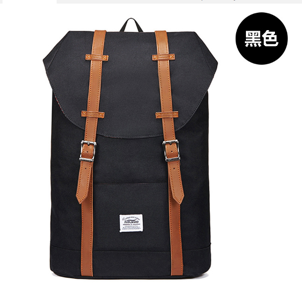 Popular Oxford linen backpack for men and women, hiking bag [black]