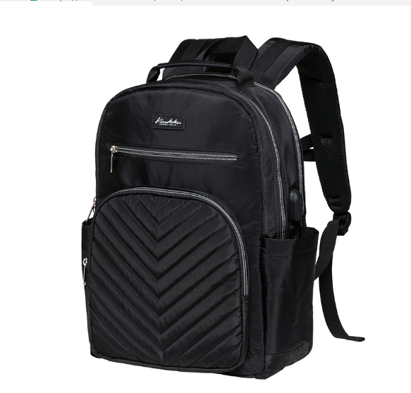 Popular large-capacity outdoor backpack for men and women, campus student bag [black]