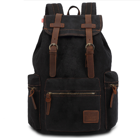 Popular canvas backpacks, laptop bags, and rucksacks for men and women [black]