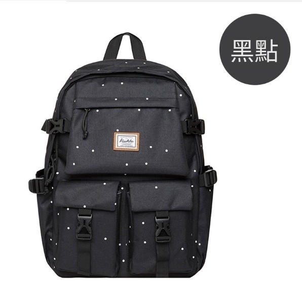 Hot Recommended Women's Lightweight Computer Backpack, School Bag, Business Backpack [Black Dot Color]