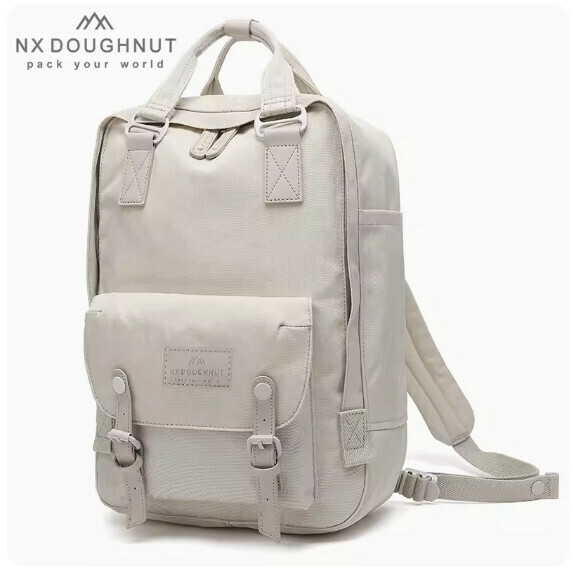Hot Recommended Fashion Donut Backpack Computer Backpack Student School Bag [Stone Color (Standard Size)]