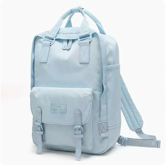 Popular fashion donut backpack, computer backpack, student school bag [Blue Lotus (standard size)]