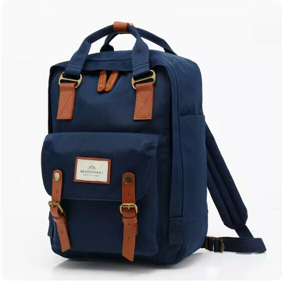 Popular fashionable donut backpack, computer backpack, student school bag [royal blue (standard size)]