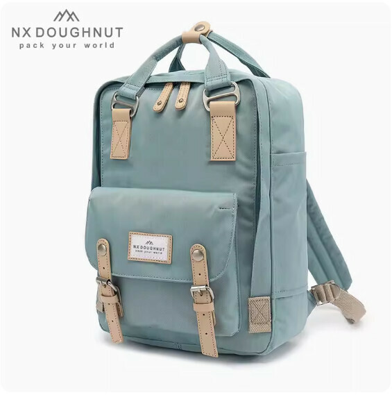 Popular fashion donut backpack, computer backpack, student school bag [light blue (standard size)]