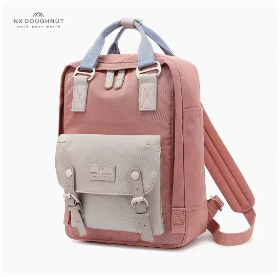 Popular fashion donut backpack, computer backpack, student school bag [Pink* Stone (Standard Size)]