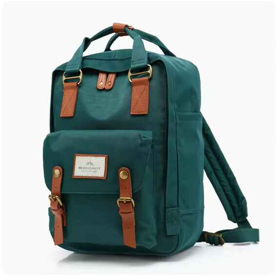 Popular fashionable donut backpack, computer backpack, student school bag [Seagrass Green (standard size)]
