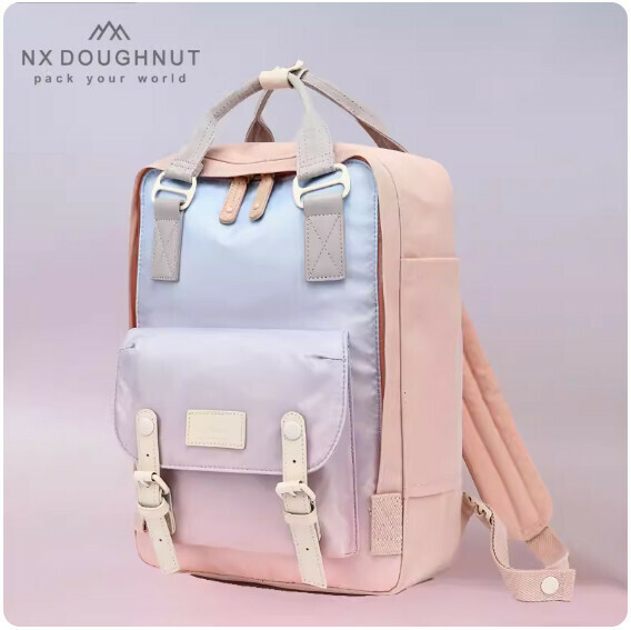 Popular fashion donut backpack, computer backpack, student school bag [Sunrise (standard size)]