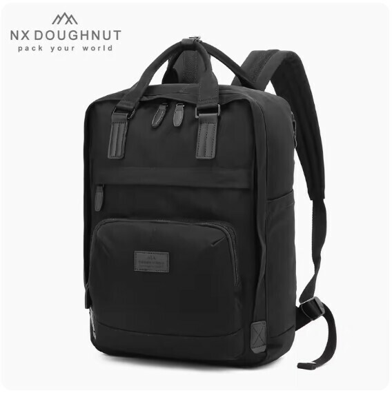 Popular fashion donut backpack, computer travel backpack, student school bag [MY Athens Black L (Large Size)]