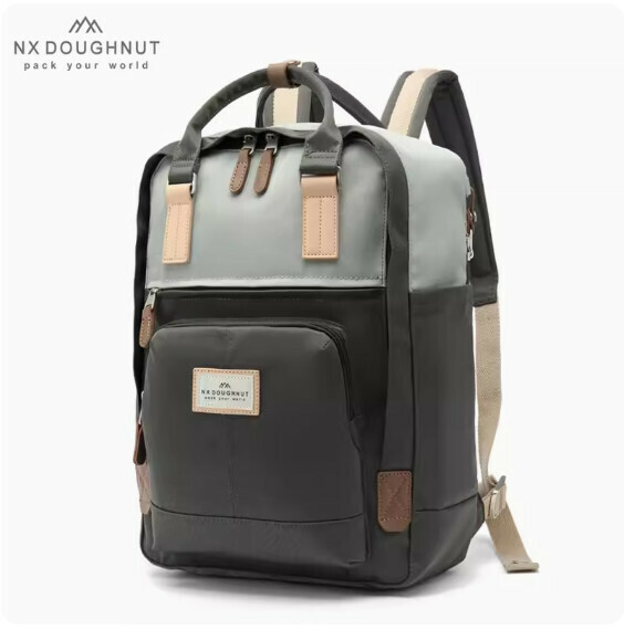 Popular fashionable donut backpack, computer travel backpack, student school bag [MY Kiwi* Sunflower Seeds (Medium Size)]