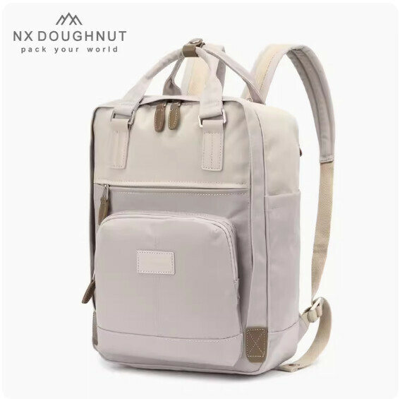 Popular fashion donut backpack, computer travel backpack, student school bag [MY Lavender* Nut (medium size)]