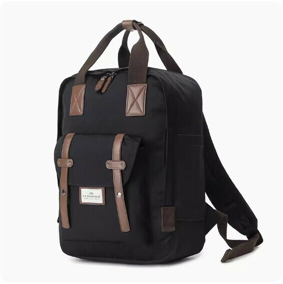 Popular outdoor sports fashion backpack, computer bag, travel bag, student school bag [black]