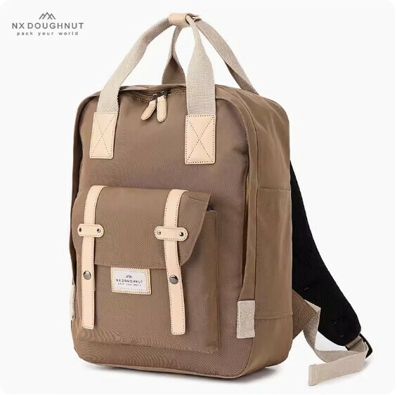 Popular outdoor sports fashion backpack, computer bag, travel bag, student school bag [hazelnut color]
