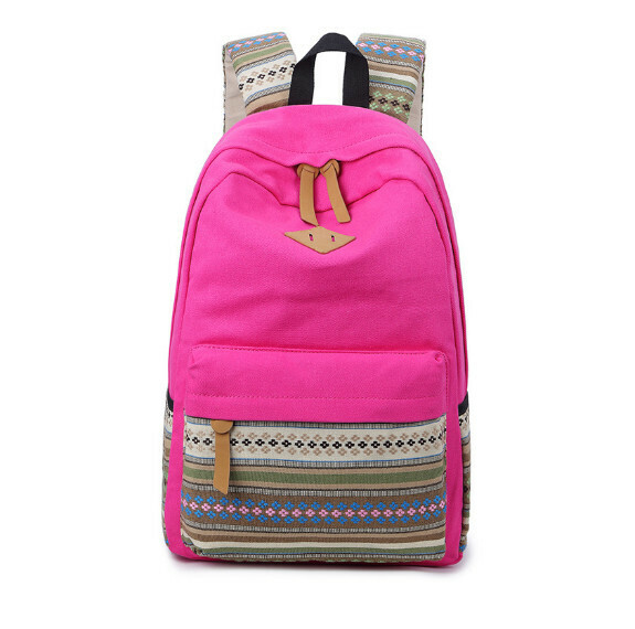 Popular trendy backpacks, travel backpacks, student bags, computer bags, hiking backpacks, rose red