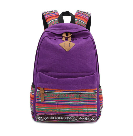 Hot trendy backpack, travel backpack, student bag, computer bag, hiking backpack, purple