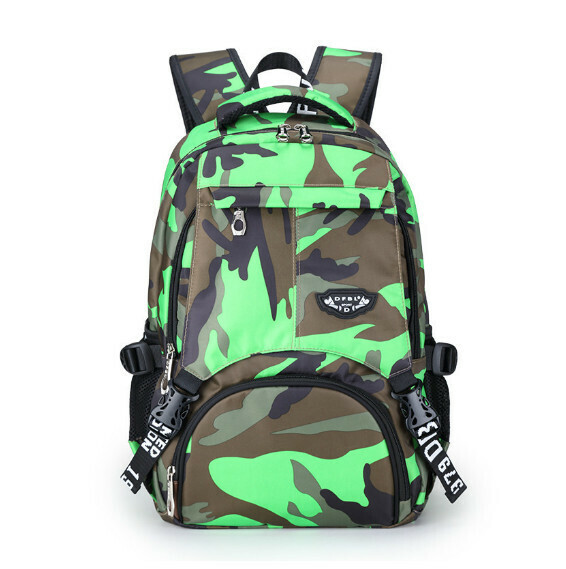 Popular trendy backpacks, travel backpacks, student bags, computer bags, hiking backpacks, camouflage green