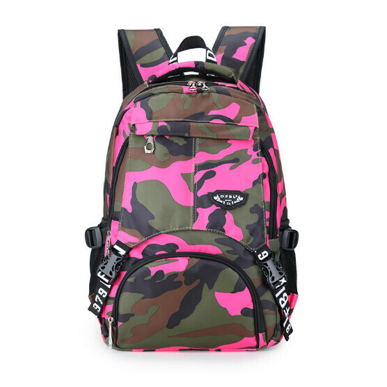 Hot trendy backpack, travel backpack, student bag, computer bag, hiking backpack, camouflage red