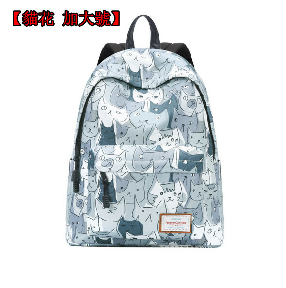 Popular trendy backpacks, travel backpacks, student schoolbags, computer bags, hiking backpacks [Cat Flower XL]