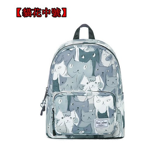 Hot trendy backpacks, travel backpacks, student schoolbags, computer bags, hiking backpacks [Cat Flower Medium]