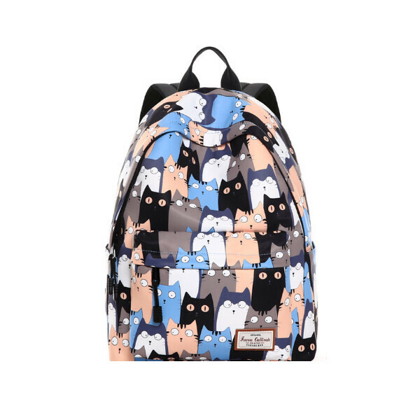 Popular trendy backpacks, travel backpacks, student bags, computer bags, hiking backpacks [Daze Cat Color 2]