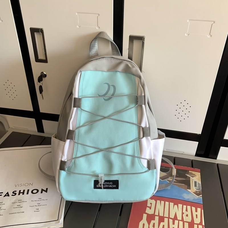 Popular Large Capacity Travel Outdoor Backpack Computer Bag (Light Blue)