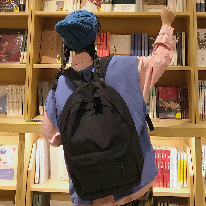 Popular large-capacity travel outdoor backpack and computer bag (black large [without pendant] [holds 15.6-inch computer])
