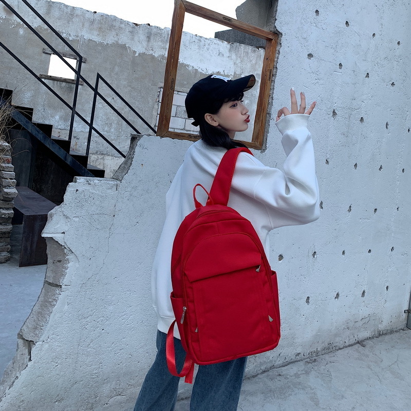 New large-capacity travel outdoor backpack computer bag (big red size [without pendant] [can hold 15.6-inch computer])
