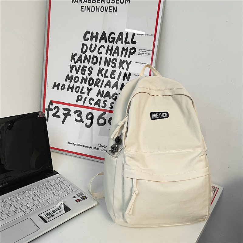 New large-capacity travel outdoor backpack computer bag (white [with white astronaut pendant]])