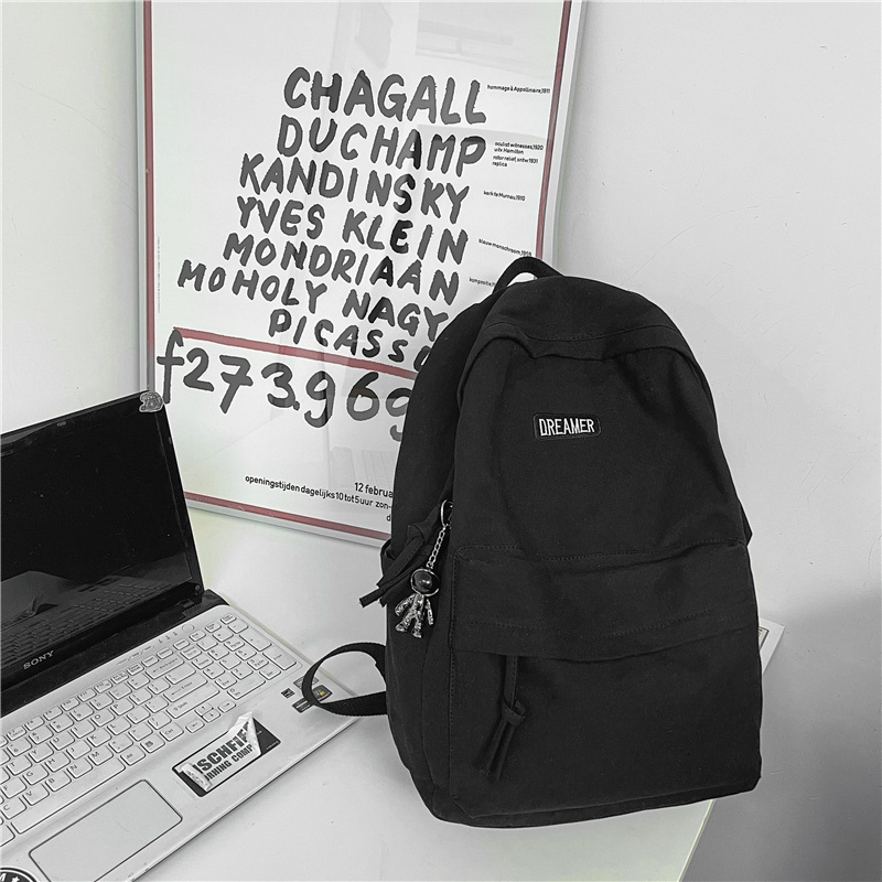 New large-capacity travel outdoor backpack computer bag (black [with white astronaut pendant])