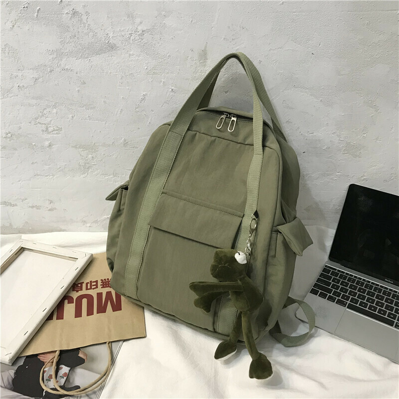 New large-capacity travel outdoor backpack computer bag (green [brother])