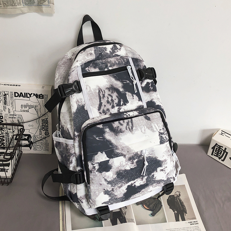 New Large Capacity Travel Outdoor Backpack Computer Bag (Rendered White)