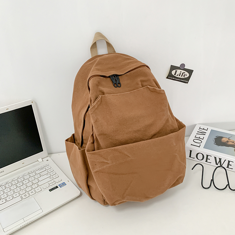 New Large Capacity Travel Outdoor Backpack Computer Bag (Caramel Color)
