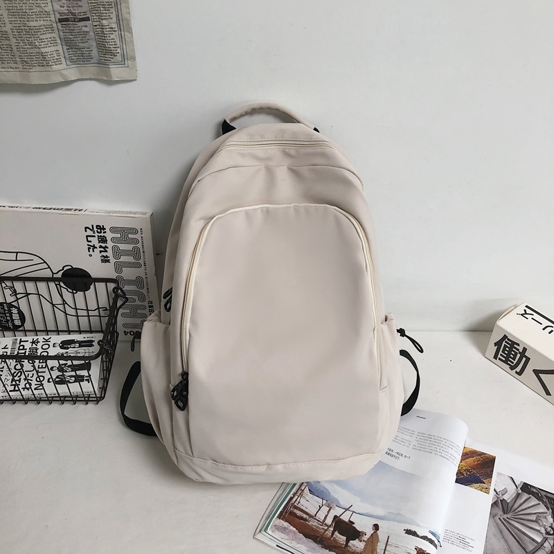 New Large Capacity Travel Outdoor Backpack Computer Bag (White [No Pendant])