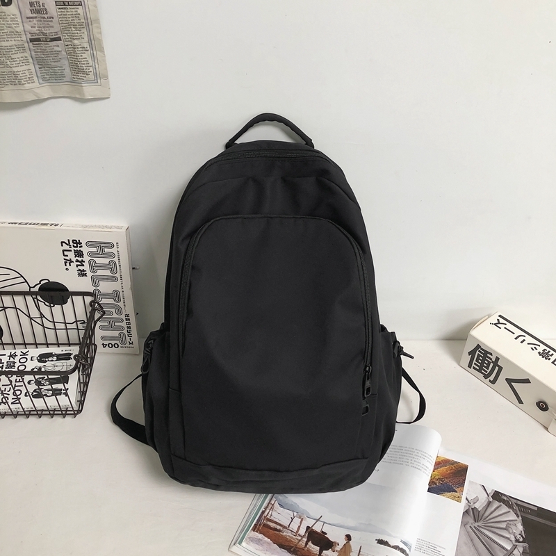 New Large Capacity Travel Outdoor Backpack Computer Bag (Black [No Pendants])