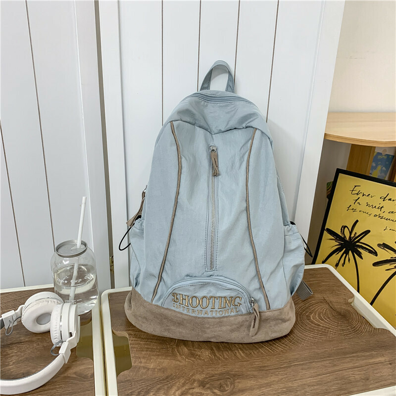 New Large Capacity Travel Outdoor Backpack Computer Bag (Gray Blue)