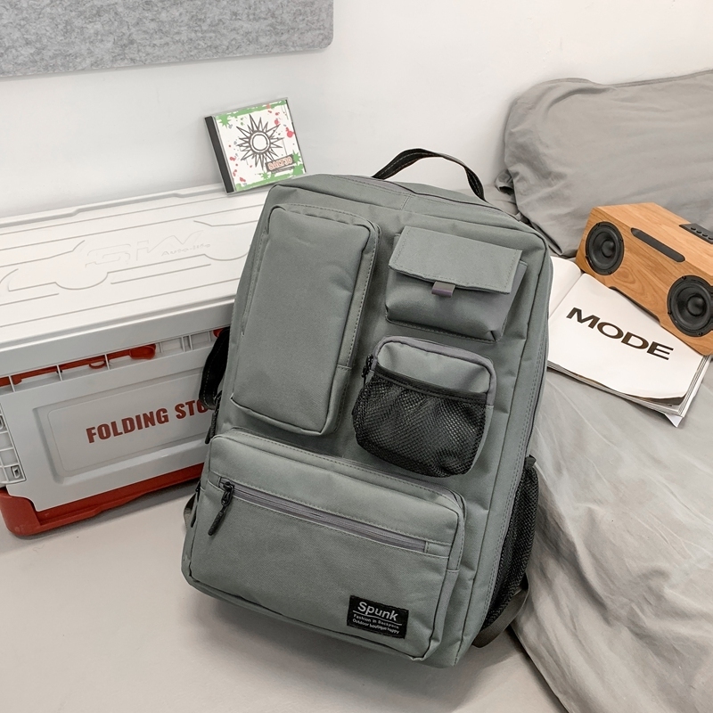 New Large Capacity Travel Outdoor Backpack Computer Bag (Gray)