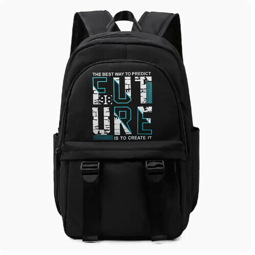 New large-capacity travel outdoor backpack computer bag (black-future-large)
