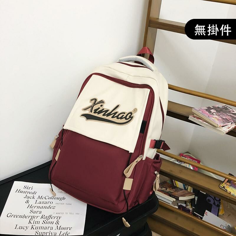 New Large Capacity Travel Outdoor Backpack Computer Bag (Red [No Pendant])