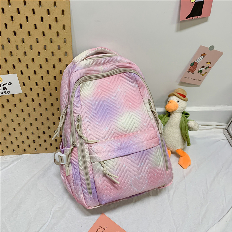 New Large Capacity Travel Outdoor Backpack School Bag Backpack (Pink [No Pendant])