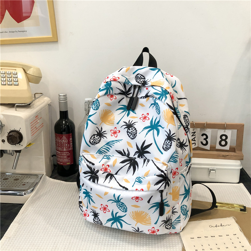 New Large Capacity Travel Outdoor Backpack School Bag Backpack (Pineapple)