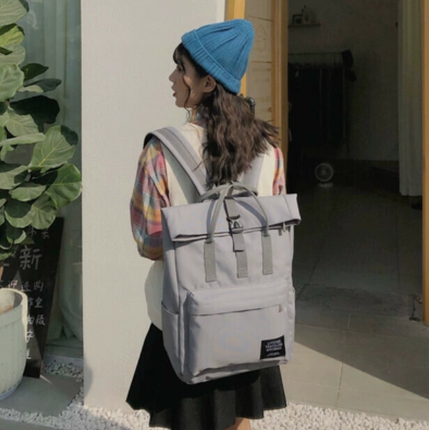 New computer bag backpack (dark gray (small size) can hold a 14-inch computer)