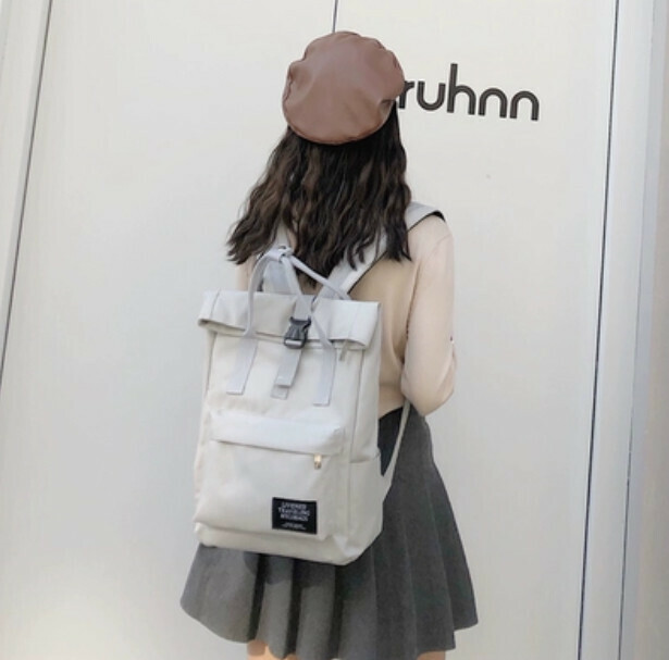 New computer bag backpack (light gray (small size) can hold a 14-inch computer)