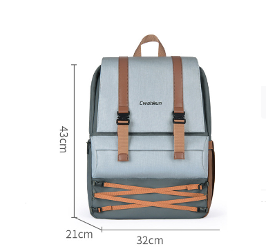 New shoulder camera bag (1.0 medium size (1 camera 4 lenses + side opening camera + back half opening camera + waterproof fabric))