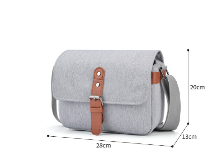 New shoulder photography bag (CN gray (1 camera, 1 lens + 1 bag for 2 uses))