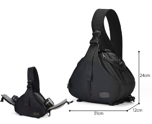 New angle camera bag camera crossbody bag (CN small black (1 camera 3 lenses + 2 seconds to pick up the camera) + rain cover)
