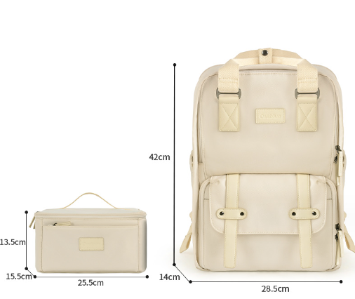 New digital SLR backpack ((CW large beige (1 camera 3 lenses + single liner included + 15.6 pc + upper and lower compartments))