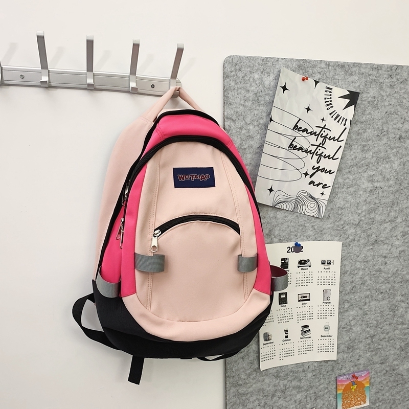 New Large Capacity Travel Outdoor Backpack School Bag Backpack (Pink)