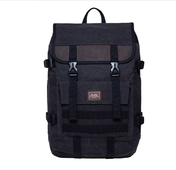 New travel backpack for men and women large capacity backpack [canvas black]
